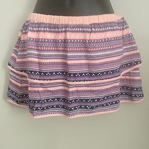 Old Navy Tiered Pattern Cotton Skirt 10 - 12 Girls